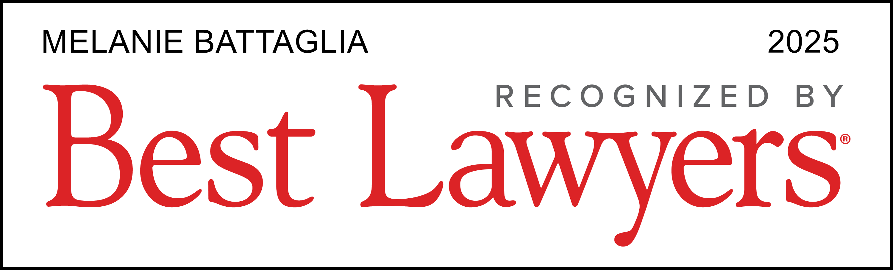 2025 Best Lawyers - Melanie Battaglia